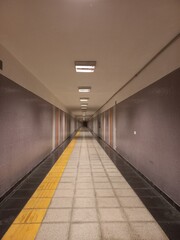 empty corridor in a hotel