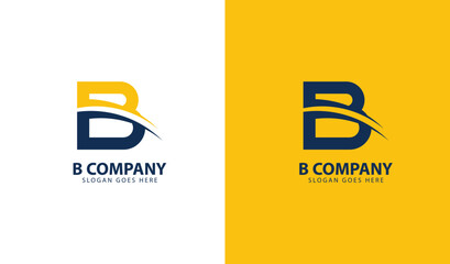 letter b company logo template simple design © marteen stenberg
