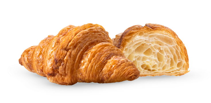 Croissant on transparent png - Powered by Adobe