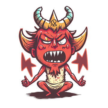 Funny devil