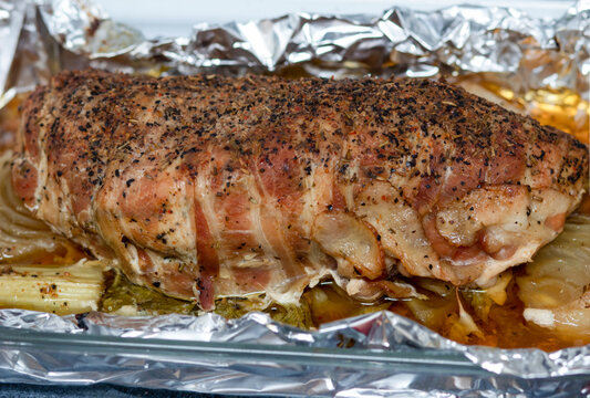 bacon wrapped turkey breast turketta
