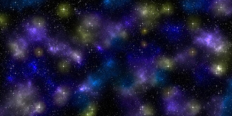 Fototapeta na wymiar universe stars on blackground. abstract space background loop. cosmic pattern.