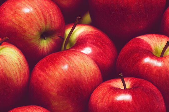 Apple Apples Fruit Seamless Texture Pattern Tiled Repeatable Tessellation Background Image
