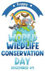 World wildlife conservation day banner design