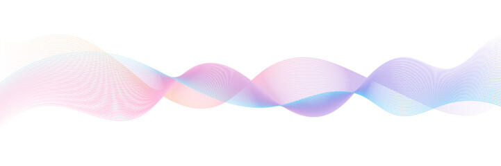 Fototapeta premium Abstract modern blue gradient background with glowing wavy lines. Futuristic technology concept. Dynamic waves elements. Shiny blue wave lines. Suit for poster, banner, flyer, brochure, website