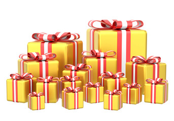 3D gift box. 3D decoration.