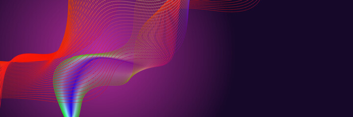 Abstract waving particle technology background design. Abstract wave moving dots flow particles, hi-tech and big data background design for brochures, flyers, magazine, business card, banner. Vector