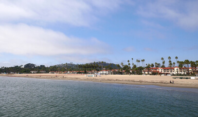 The Golden Coast as seen from Stearns Wharf in Santa Barbara, California, USA