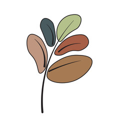 Obraz premium Autumn leaf element