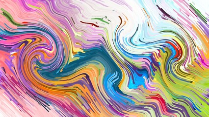 aesthetic watercolor painting backgrounds and textures with colorful abstract art creations, minimalist design with waves lines. retro psychedelic style and Groovy hippie 70s background