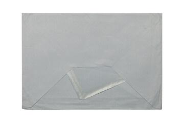 envelope paper vintage design sky blue color png isolated on transparent background