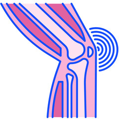 knee pain icon