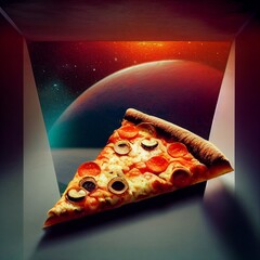 Pizza in Space generative ai 