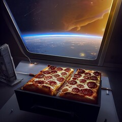 Pizza,in space generative ai 