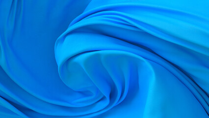 Blue colored cloth piece of fabric background