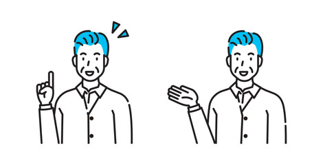 男性　人物　イラスト