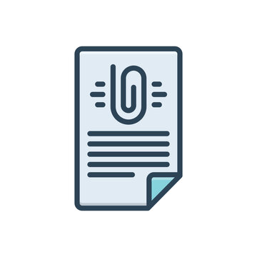 Color illustration icon for annex