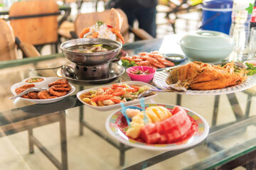 Thai food on the table