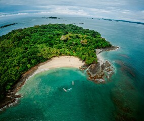 gamez island in the gulf of chiriqui - panama