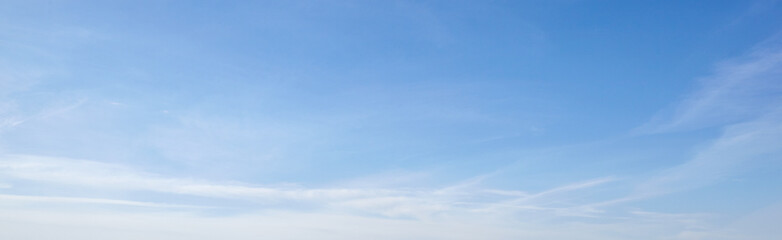 Abstract image of blurred sky. Blue sky background