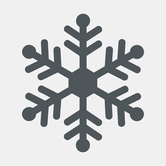 Winter snow flake quality vector illustration cut