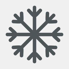 Winter snow flake quality vector illustration cut