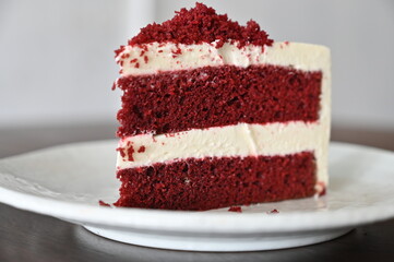 red velvet cake.classic double layer cake, red butter sponge cakes,Homemade,bakerry,Bakerry and Confectionary,delicious red velvet cake.