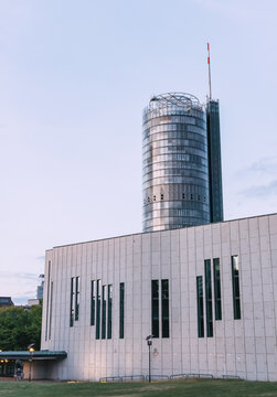 27 July 2022, Essen, Germany: Westenergie Turm Tower as energy corporation headquarters