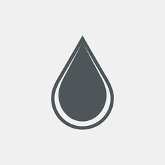 Fototapeta premium Water drop droplet raindrop icon illustration cut