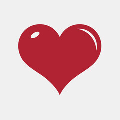 Heart icon valentine day quality vector illustration cut