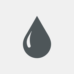 Fototapeta premium Water drop droplet raindrop icon illustration cut