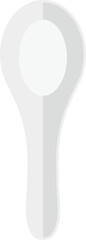 A white spoon, cutlery vector icon or symbol