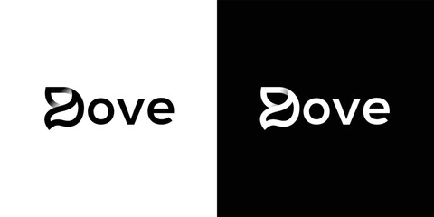 Dove Letter Mark Logo Design