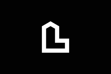 L Letter Home Logo Design Template