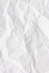 white crumpled paper texture background