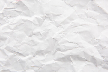 Obraz premium white crumpled paper texture background