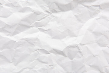white crumpled paper texture background
