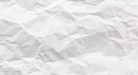 white crumpled paper texture background