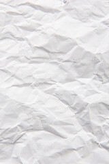 Fototapeta premium white crumpled paper texture background