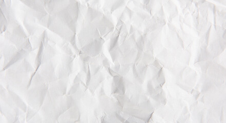 white crumpled paper texture background
