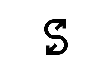 S Letter Forward Logo Design Template