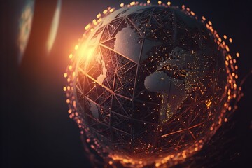 Illustration about high-tech imagination. Made by AI.