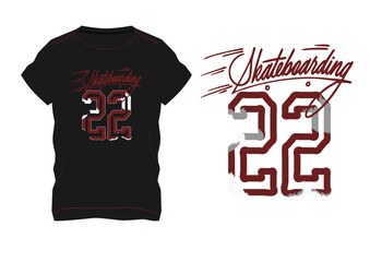 Skateboard tshirt