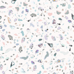 Fototapeta premium Terrazzo Texture Vector. Flooring Seamless Pattern