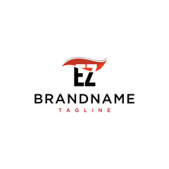 Fototapeta premium Letter EZ logo design vector template