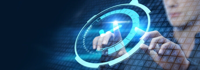 Standard quality control. Certification. Business, technology, internet and networking concept.