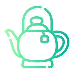 Obraz premium teapot gradient icon