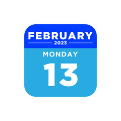 calendar february 2023 vector illustration