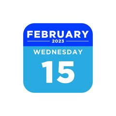 calendar february 2023 vector illustration