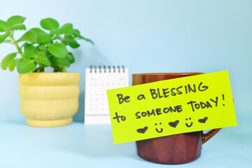 Share blessings and be a blessing to someone today motivation and inspiration kindness concept....